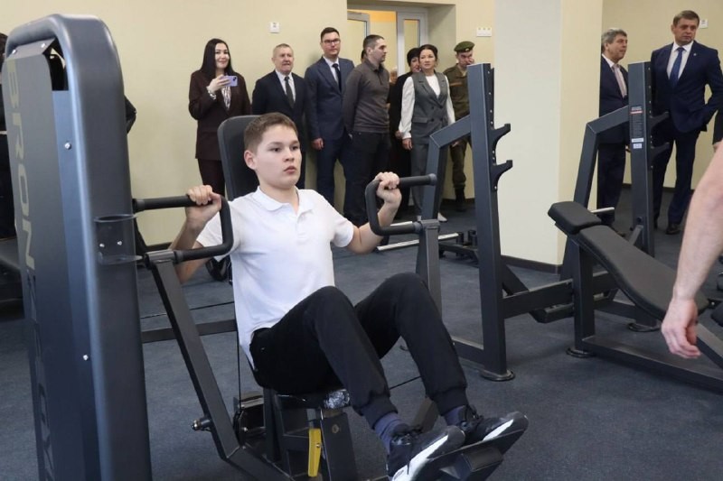 В школе №8 открылся новый современный спортзал