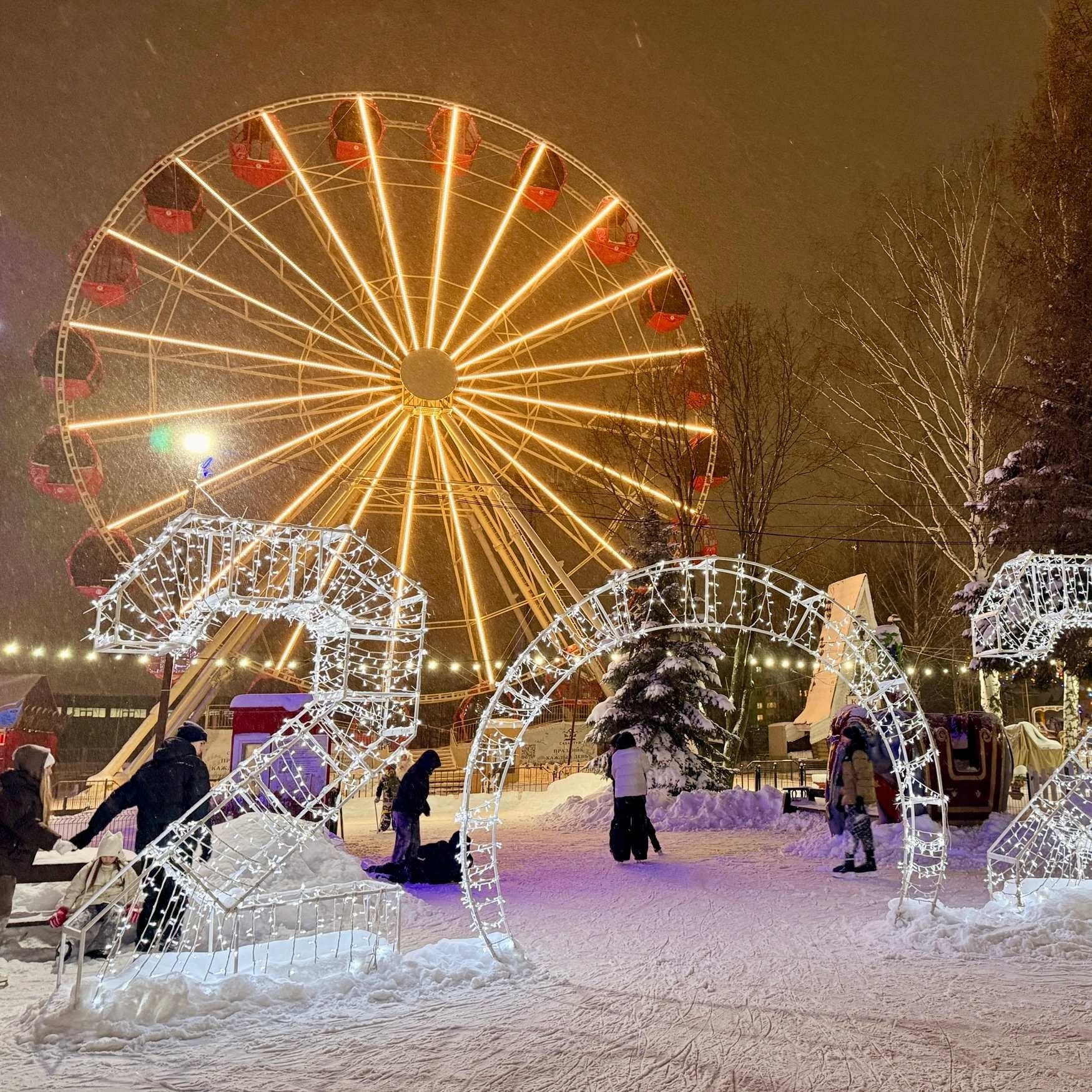 Парк «Сабантуй» — место для зимнего отдыха и прогулок