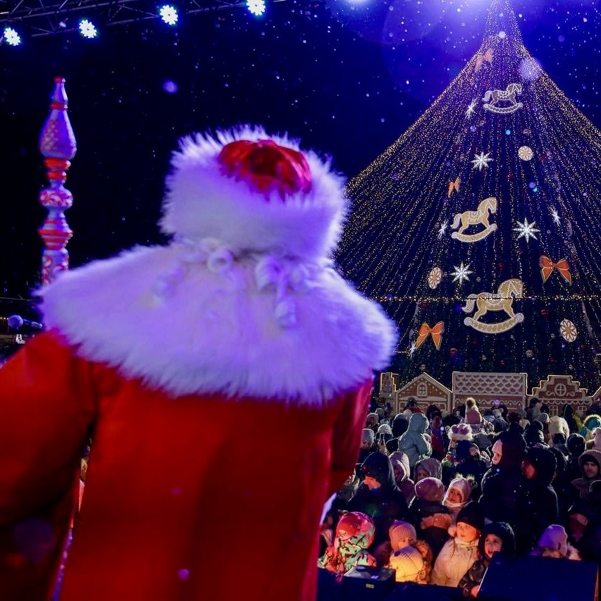 В Альметьевске состоялось открытие главной новогодней ёлки